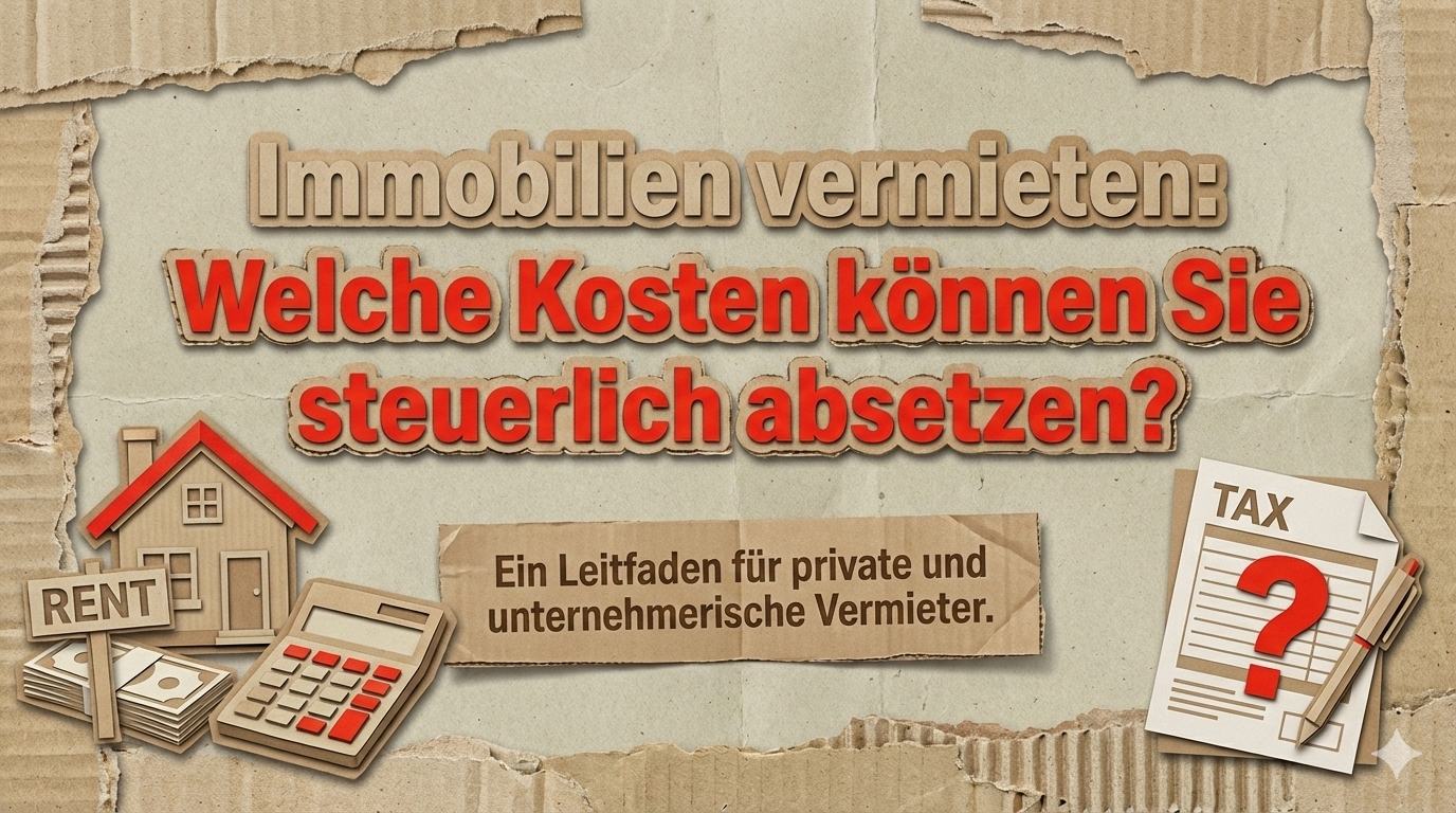 Immobilien vermieten: Welche Kosten können Sie steuerlich absetzen?