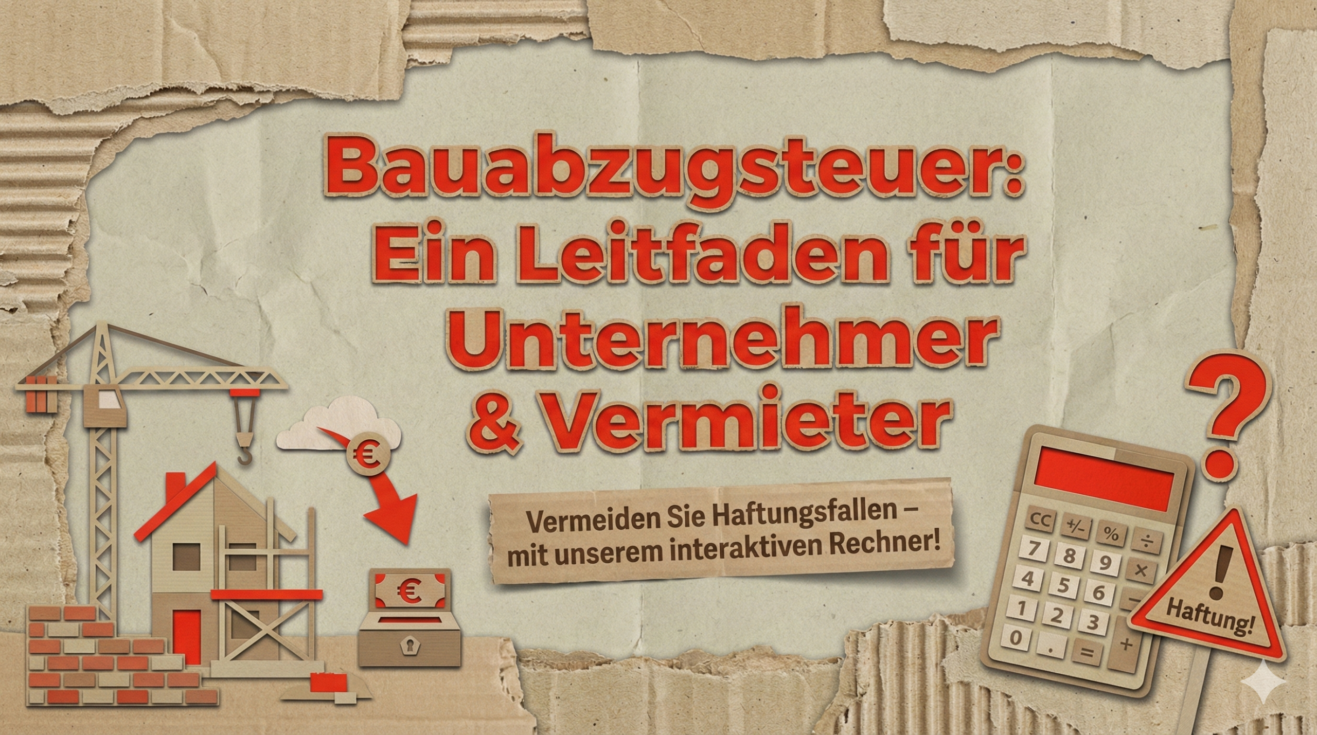 Bauabzugsteuer: Ein Leitfaden für Unternehmer & Vermieter