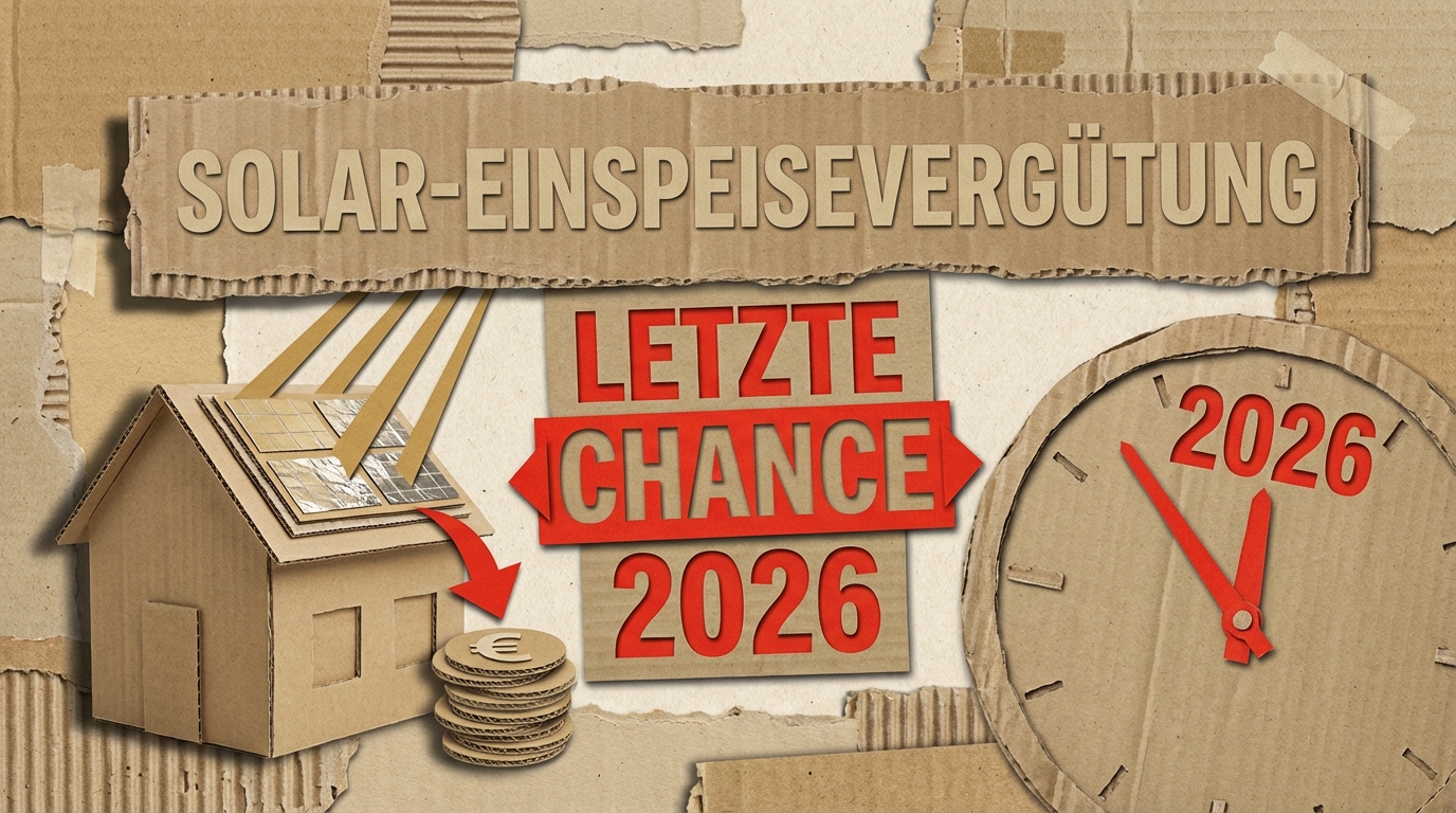 Solar-Einspeisevergütung: Letzte Chance 2026